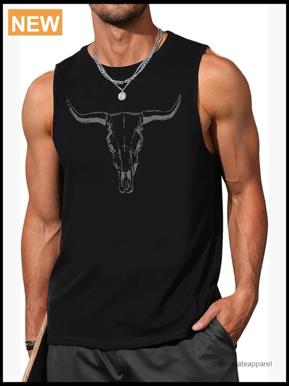 Men's Sleeveless Muscle Tank Top Graphic Tee Patriotic
